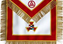Masonic Royal Arch Past High Priest Apron PHP with Fringe Hand Embroidered