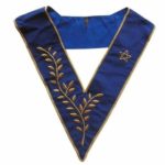 Masonic Officer's collar – AASR – Thrice Powerful Master – Hand embroidery