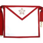 Masonic Scottish Rite AASR Fellowcraft Leather Apron