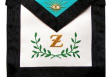 Masonic Scottish Rite Masonic apron – AASR – 4th degree – Sprig of acacia