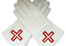St. Thomas of Acon Gauntlets Red Cross Soft Leather Gloves