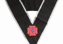 Masonic Officer's collar - AASR - 32nd degree - Black