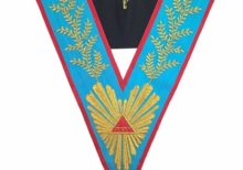 Masonic Officer's collar Memphis Misraim Worshipful Master Hand Embroidered