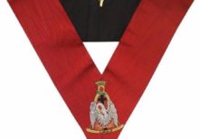 Masonic Officer's collar - AASR - 18th degree - Knight Rose Croix - Pélican
