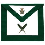 Allied Masonic Degree AMD Hand Embroidered Officer Apron - Secretary