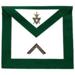 Allied Masonic Degree AMD Hand Embroidered Officer Apron - Worshipful Master