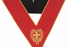 Masonic AASR collar 18th degree - Knight Rose Croix - Head Chapter