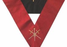 Masonic AASR collar 18th degree - Knight Rose Croix - Master of Ceremonies