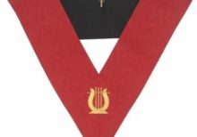 Masonic AASR collar 18th degree - Knight Rose Croix - Musician