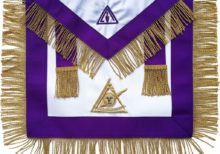 Masonic Council Past Illustrious Master Apron Hand Embroidered