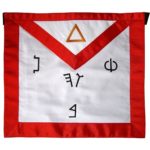 Masonic Fraternal Scottish Rite 6th Degree Intimate Secretary Regalia Apron