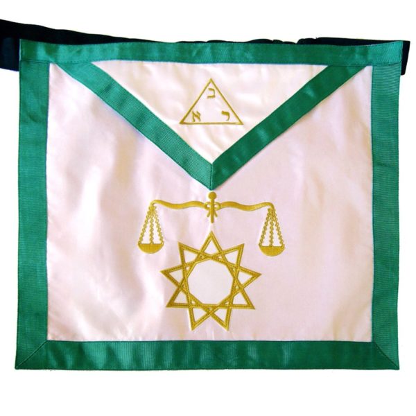 Masonic Fraternal Scottish Rite 8th Degree Intendant of the Building Regalia Apron