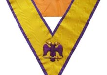 Masonic Memphis Misraim Hand Embroidered Collar - 95 Degree