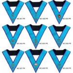 Masonic Memphis Misraim Officer Collars Hand Embroidered