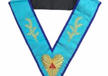 Masonic Memphis Misraim Worshipful Master Collar Machine embroidery