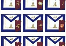 Masonic Regalia 14th Degree Officers Apron and Collar Set