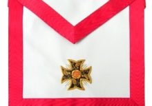 Masonic Scottish Rite AASR - 18th degree - Knight Rose-Croix - Patted Templar cross
