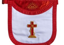 Masonic Scottish Rite Round Satin apron - AASR - 18th degree