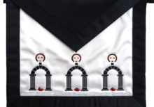 Masonic Scottish Rite Satin Masonic apron - AASR - 10th degree