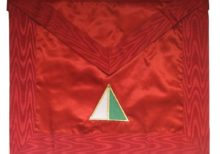 Masonic Scottish Rite Satin apron - AASR - 26th degree
