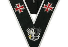 Masonic collar - AASR - 30th degree - Templar Cross & Bicephalic Eagle