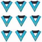 Memphis Misraim Officer Collars Machine Embroidery Set - Set of 9 Collar