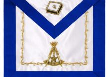 Scottish Rite 14th Degree Hand Embroidered Silk Apron