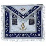 Masonic Past Master Apron Gold and Silver Hand Embroidery Apron Silk