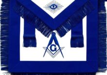 Masonic Master Mason Blue Lodge Apron With Fringe