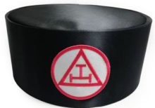 Royal Arch Masonic Triple Tau Cap Black