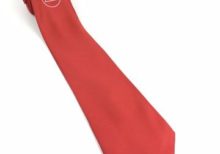 Masonic Royal Arch Red Silk Tie with embroided Logo RA Regalia