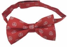 Masonic Royal Arch silk RA Bow Tie with Tau Red & White