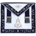 Masonic Past Master Bullion Apron Blue Hand Embroidered