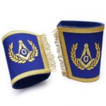 Masonic Gauntlets Cuffs - Embroidered With Fringe
