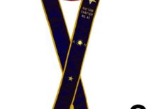 Associate Matron - Hand Embroidered OES Purple Velvet Sashes