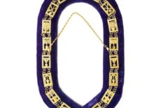 Cryptic Mason - Royal & Select Chain Collar - Gold/Silver On Purple + Free Case