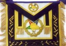 Order of the Eastern Star OES Grand Associate Patron Masonic Apron