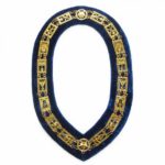 Cryptic Mason - Royal & Select Chain Collar - Gold/Silver On Blue + Free Case