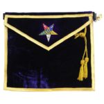 Hand Embroidered Masonic OES Worthy Patron Apron