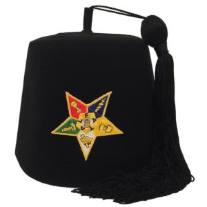 Order of the Eastern Star OES Black Fez