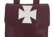 Knights Templar Alms Bag Brown