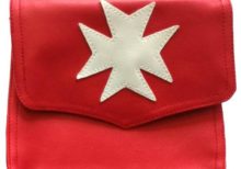 Knights Malta Alms Bag Red