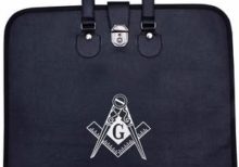 Masonic Regalia Provincial Full Dress Square Compass Apron Case [Multiple Colors]