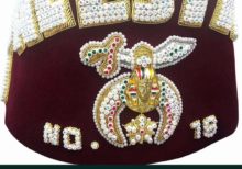 Shriner Fez Hat Bullion Hand Embroidered + Free Case