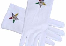 ORDER of the EASTERN STAR OES Masonic Gloves