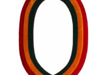 Shriner - Masonic Collar - Red Yellow Green Color Velvet Chain Lining Backing