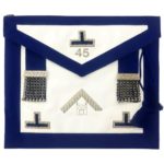 Pennsylvania Regulation 13"x15" - Past Master - Masonic Hand Embroidered Apron