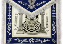 Custom Design Skull Pillars Masters Carpet Machine Made Apron